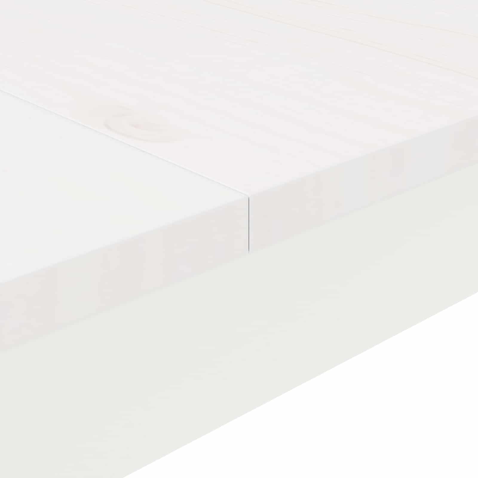 Baaripöytä Valkoinen 110 x 55 x 105 cm Massiivinen mänty - Image 8