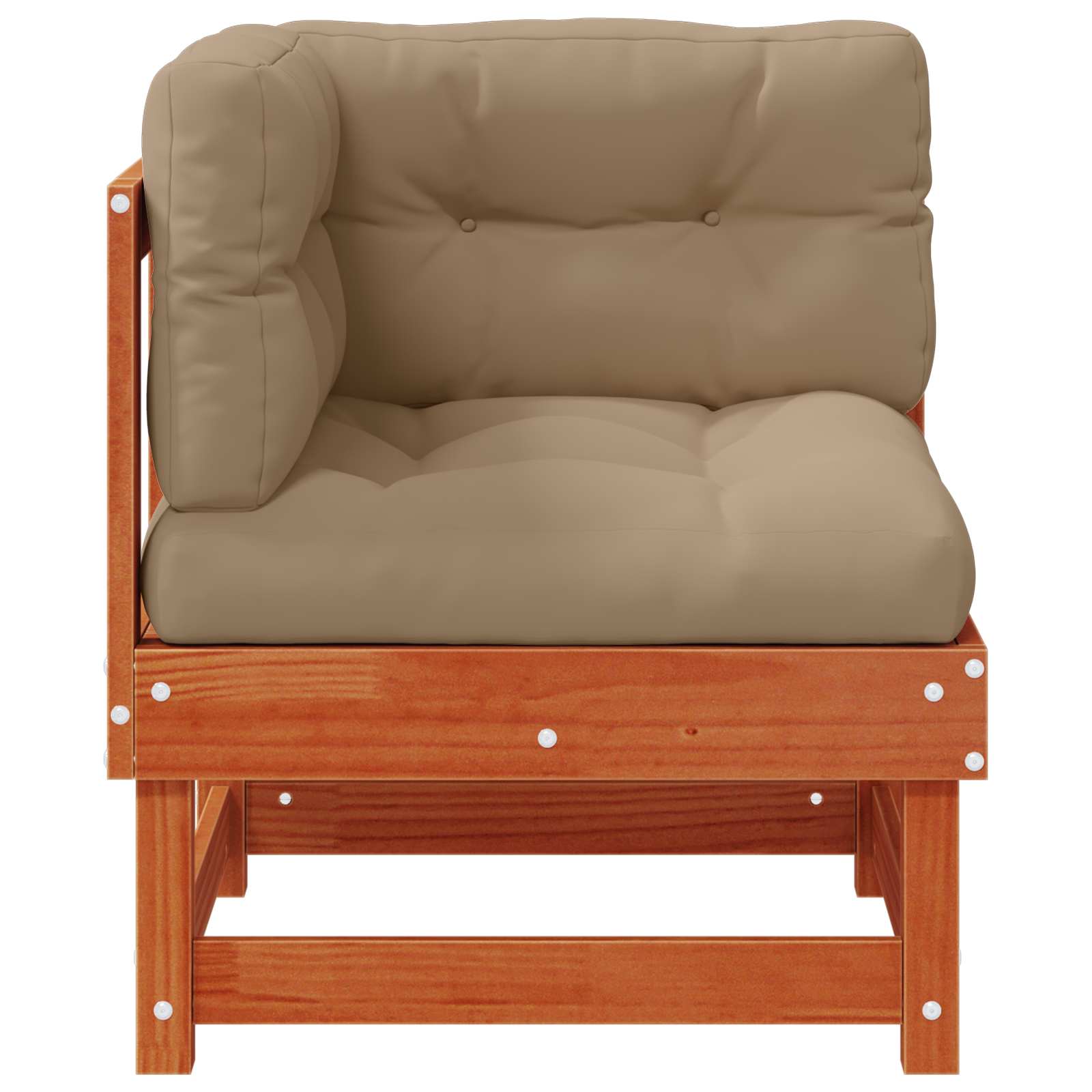 4 Stuk Sectie Sofa Eenheden Massief Vurenhout Waskleur Bruin image 4