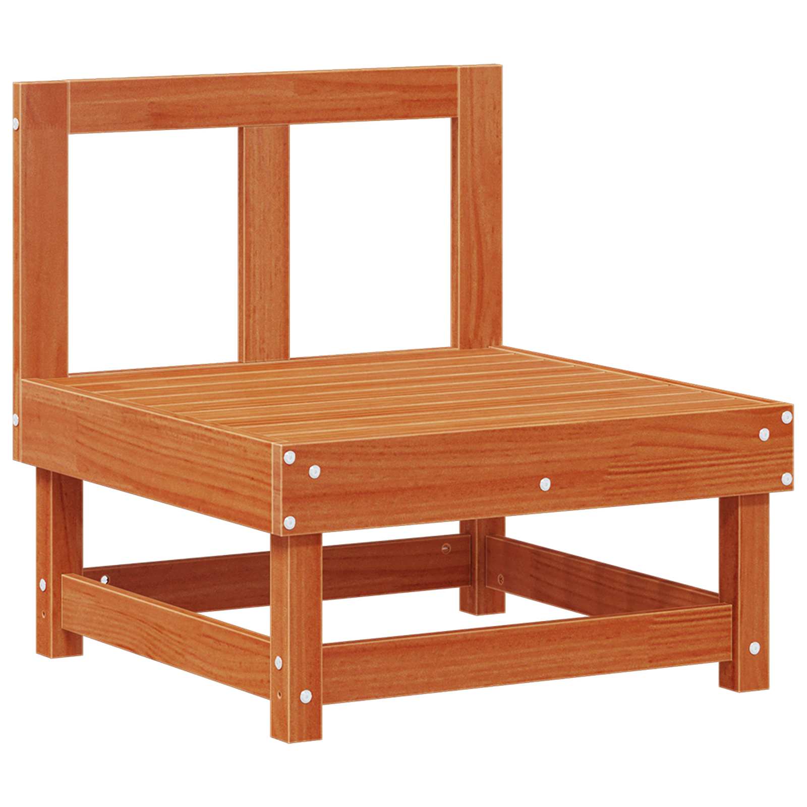 3 Stuk Sectie Sofa Eenheden Massief Vurenhout Waskleur Bruin image 3