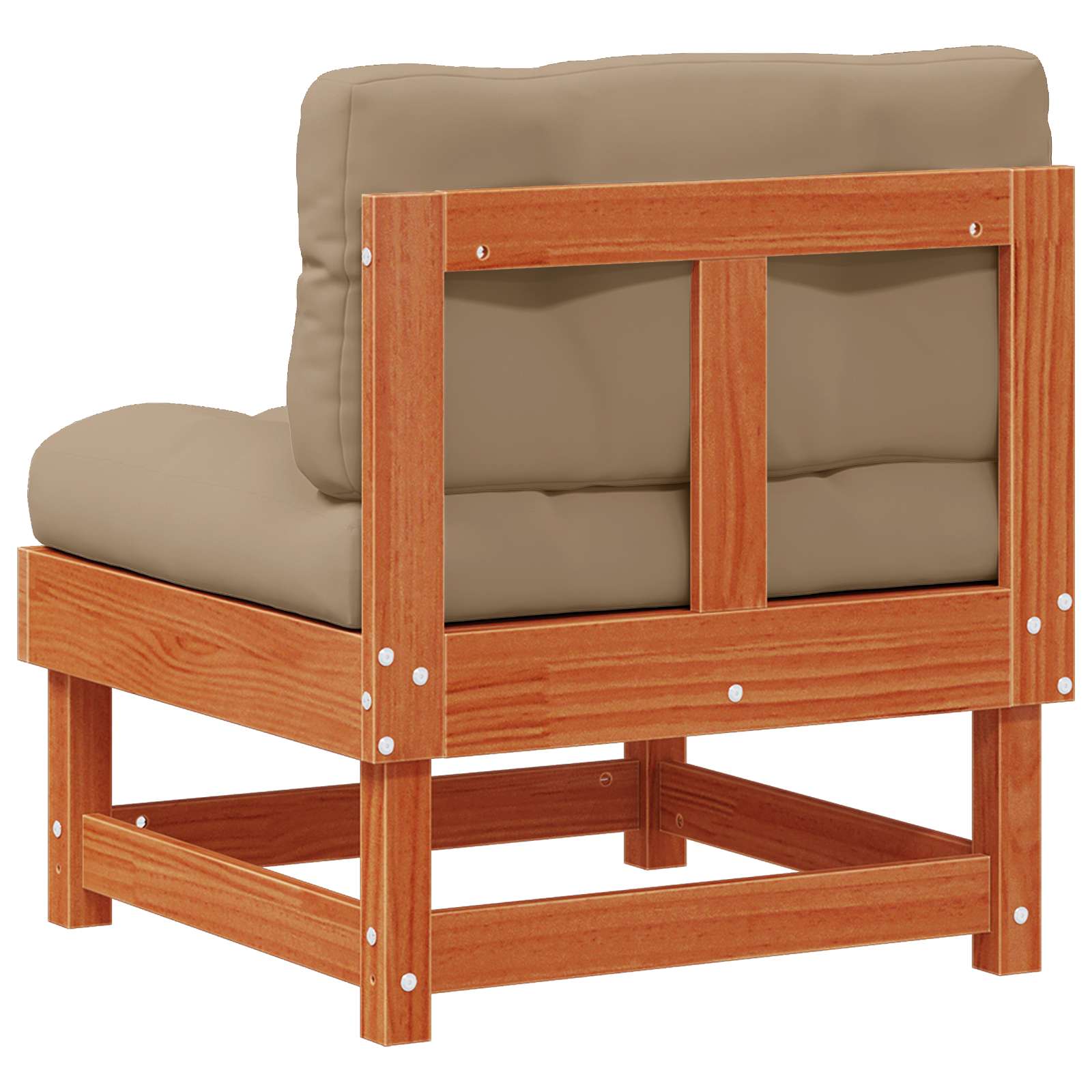 3 Stuk Sectie Sofa Eenheden Massief Vurenhout Waskleur Bruin image 6