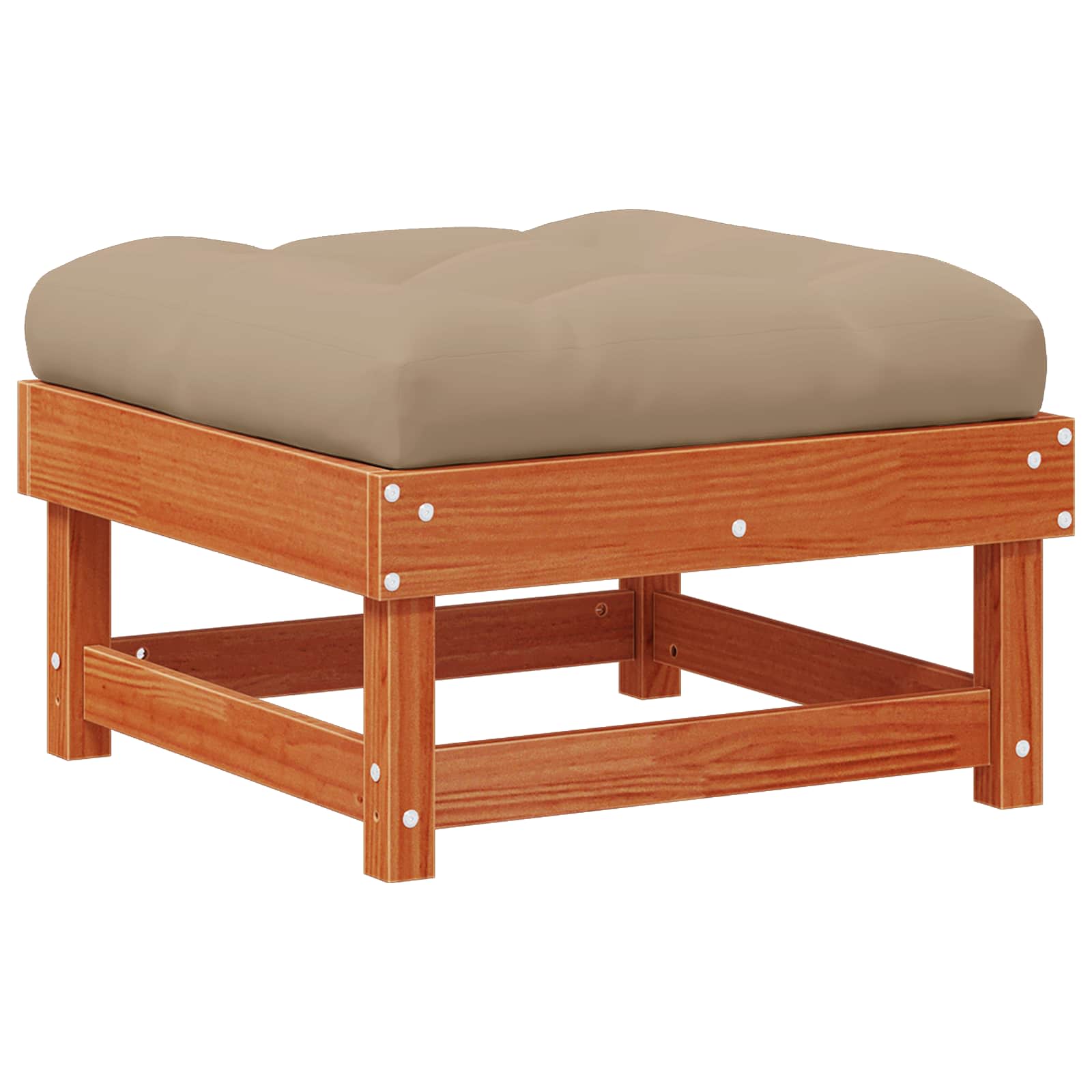 4 Stuk Sectie Sofa Eenheden Massief Vurenhout Waskleur Bruin image 7