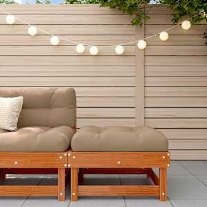 Vrtna podlaga Masivna borovina Voskan Rjava 61 x 60,5 x 30 cm