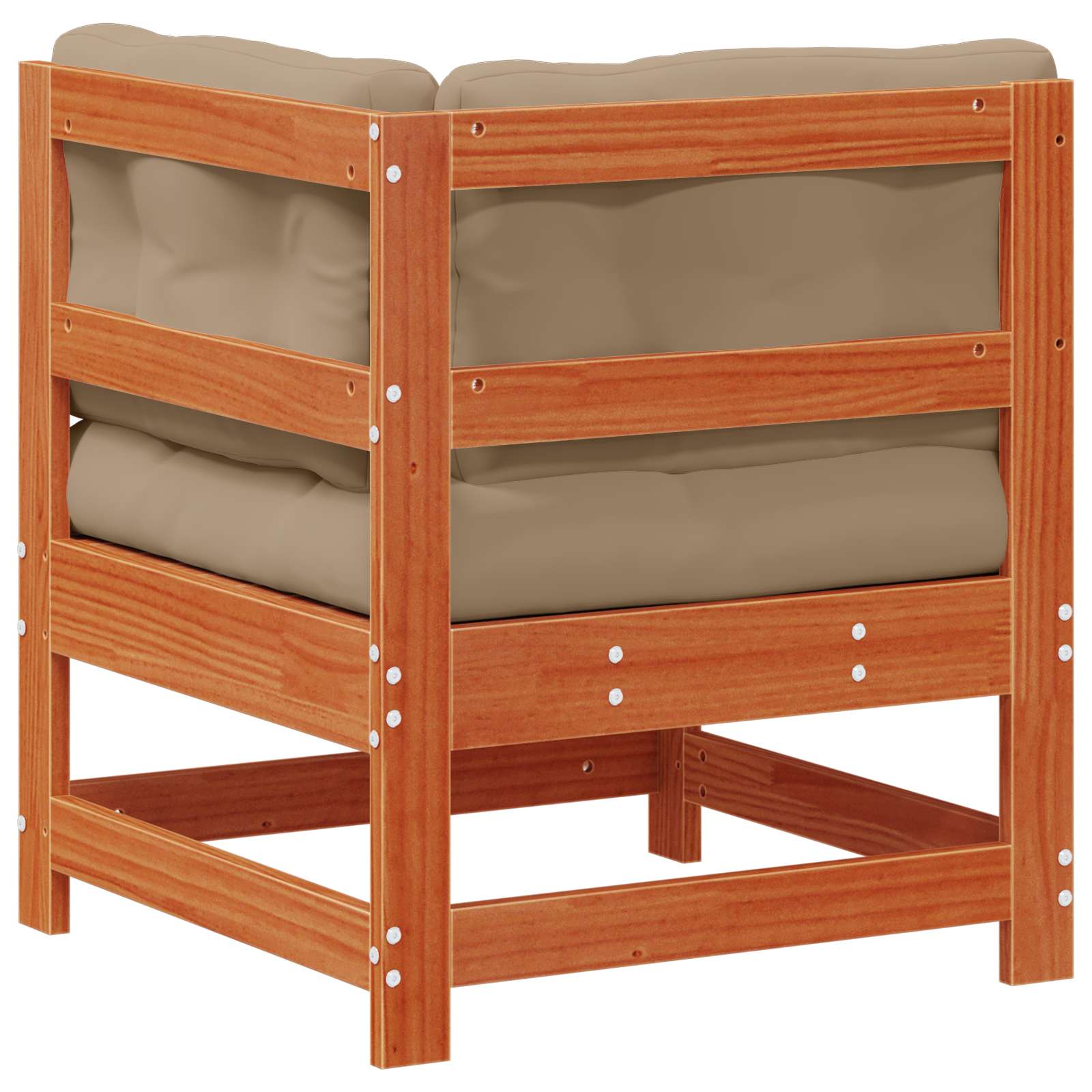 Tuin hoekbank Massief grenenhout Wasbruin image 6