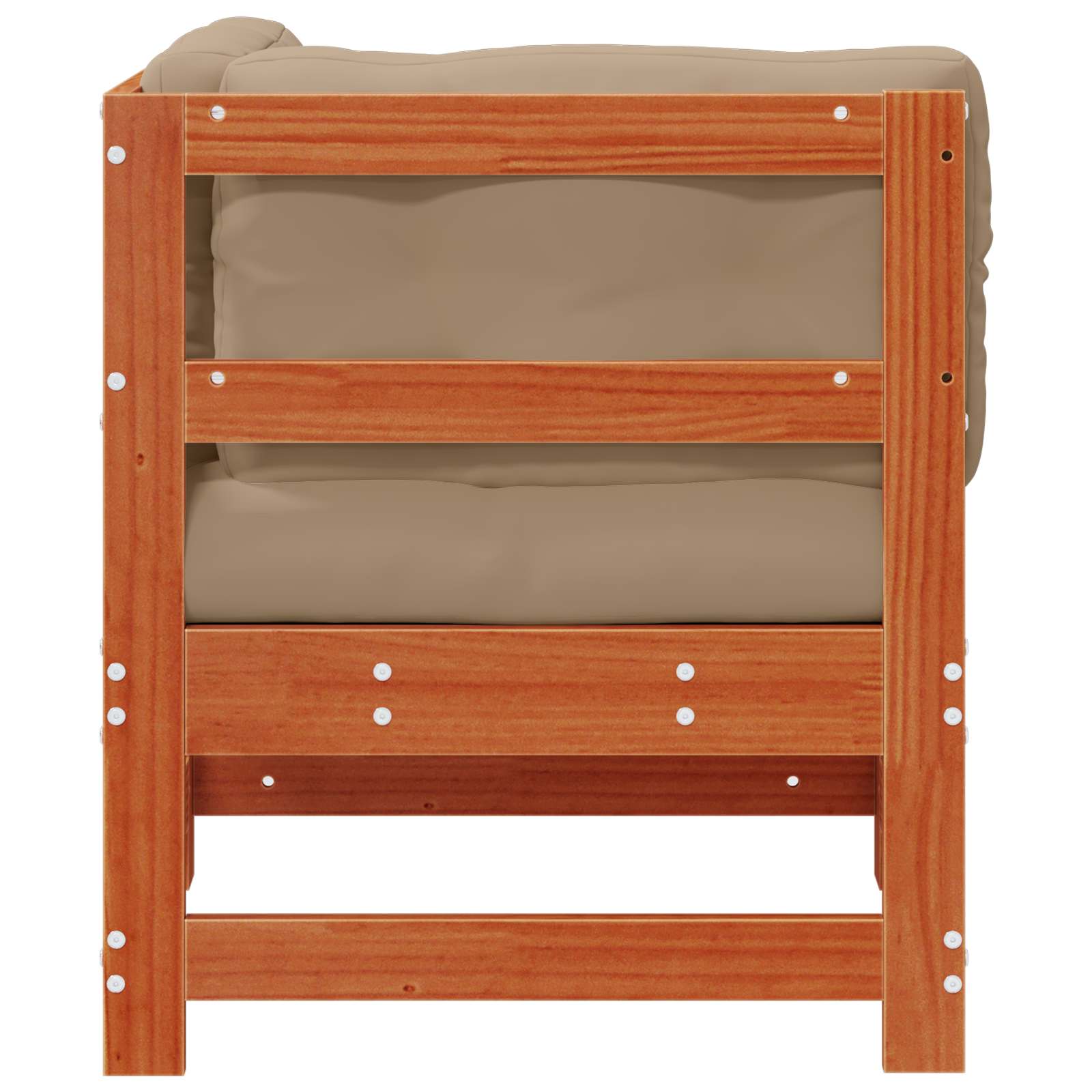 Tuin hoekbank Massief grenenhout Wasbruin image 5