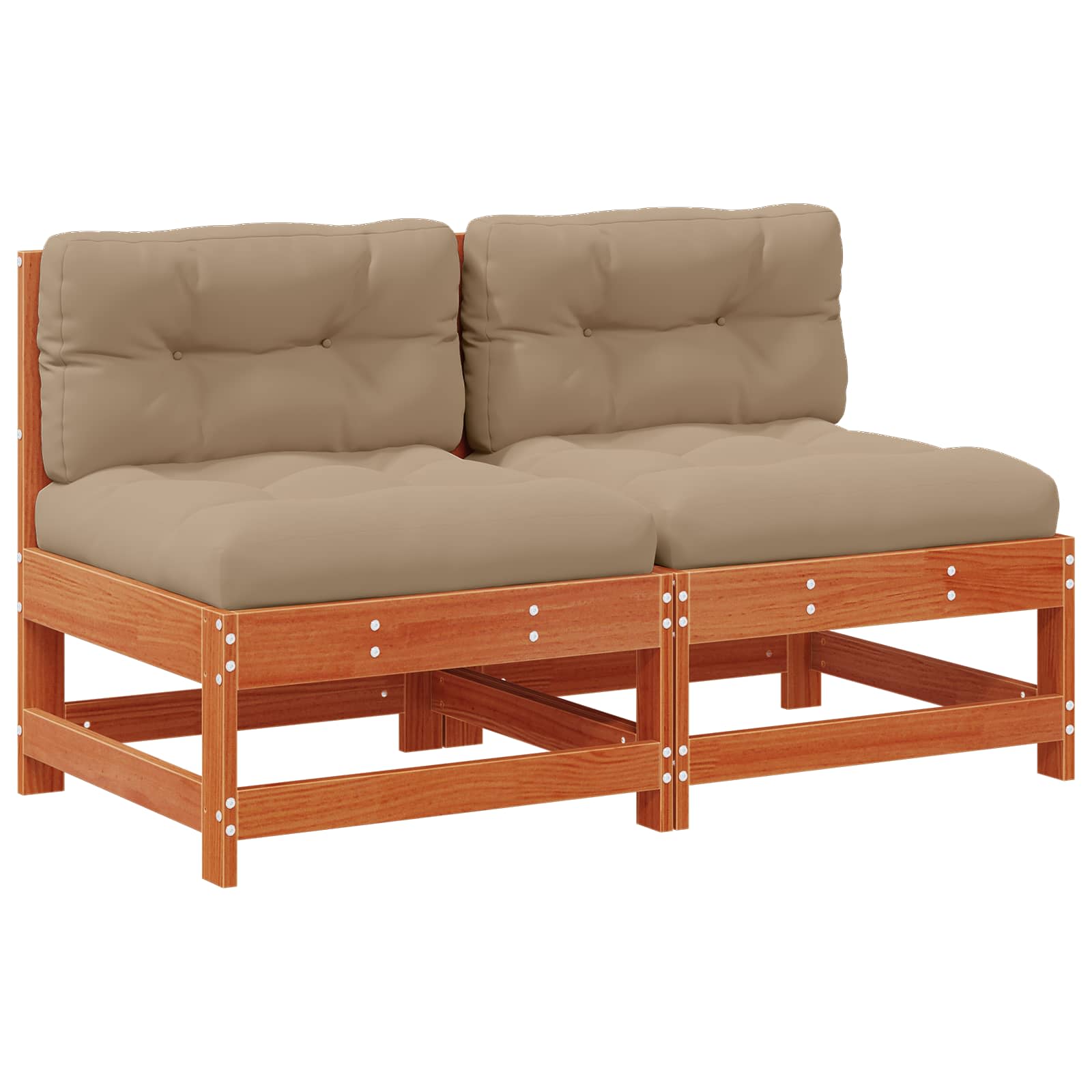 Tuin Midden Sofa Massief grenenhout Wasbruin image 2