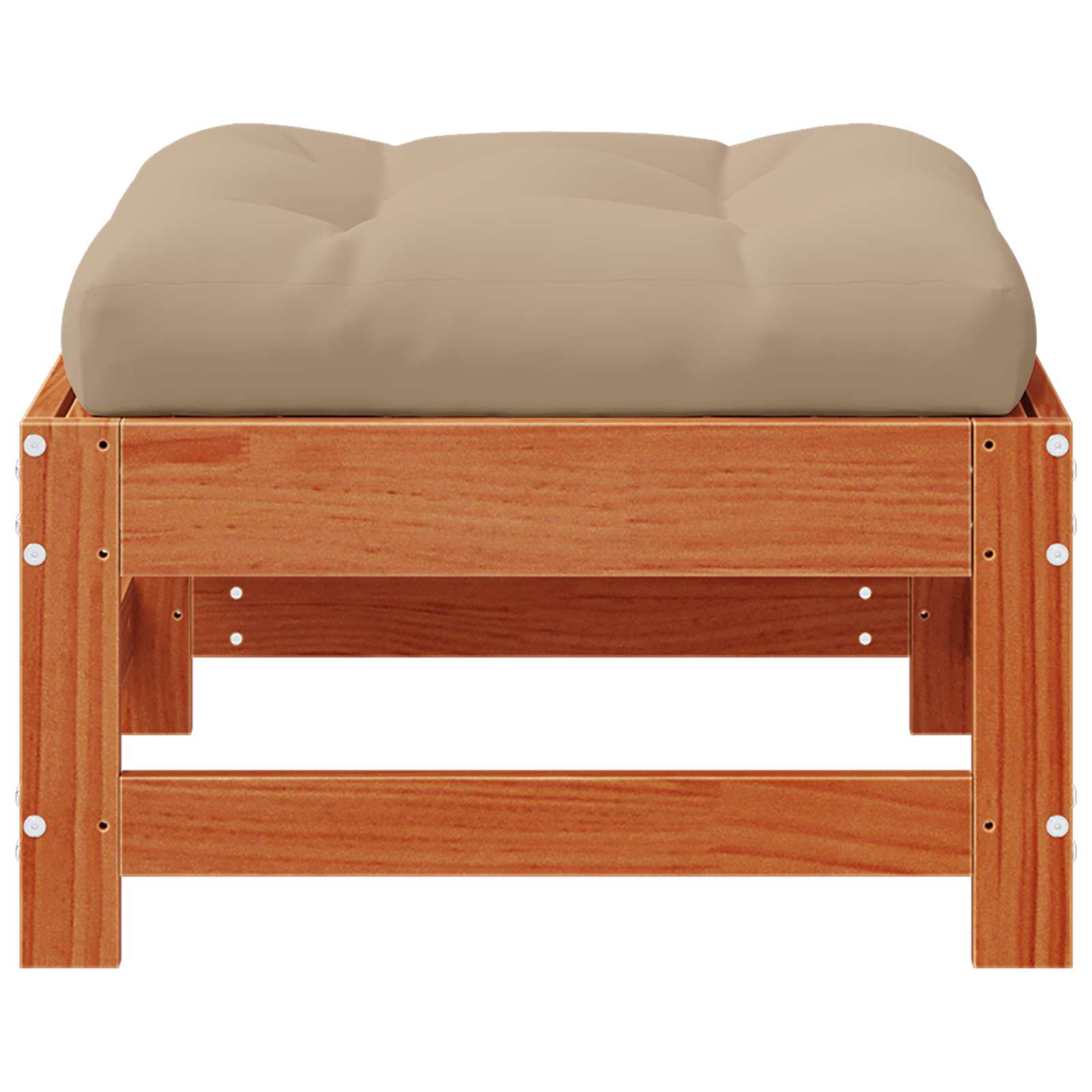 Tuinvoetsteun Massief grenenhout Waskleur Bruin image 6