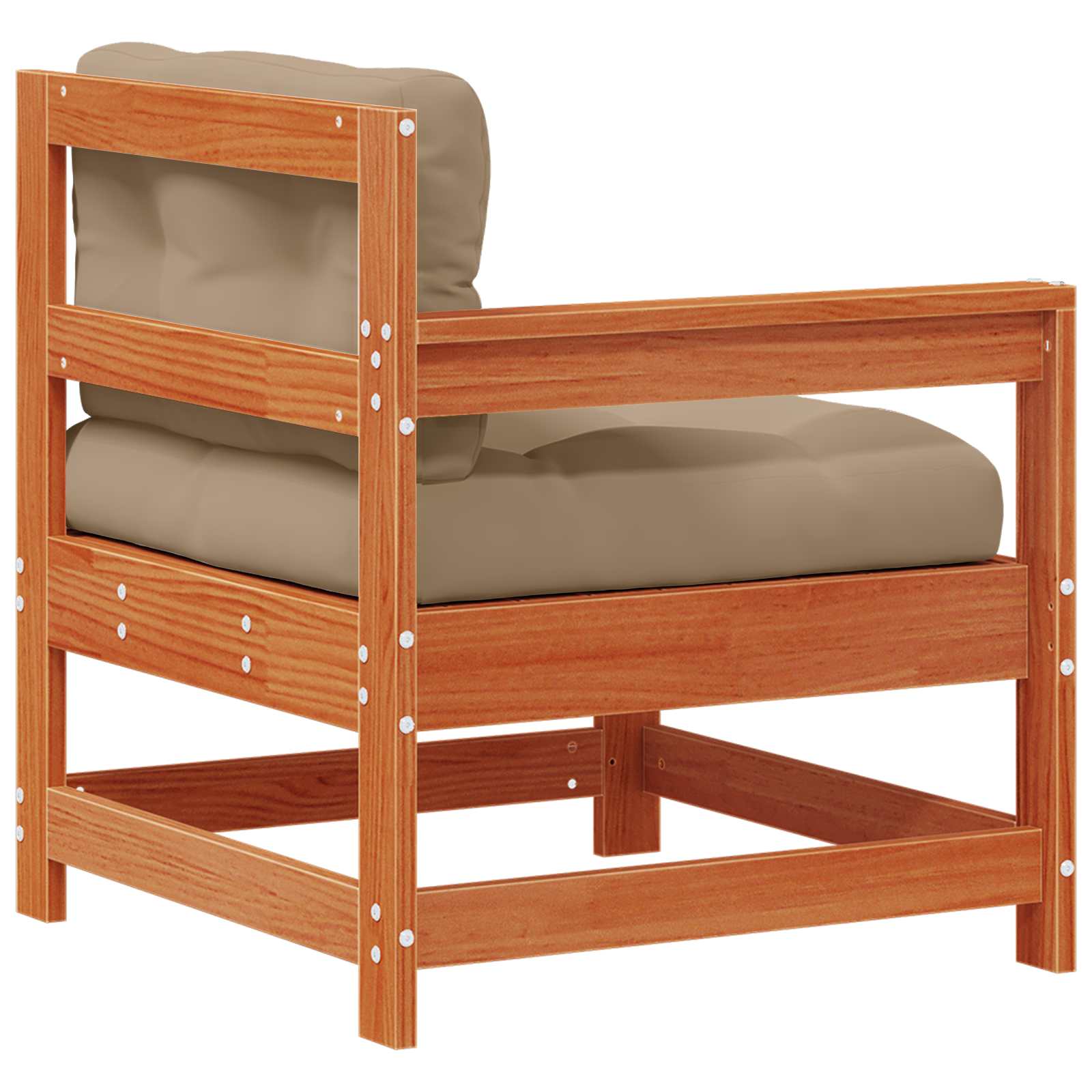 Tuin hoekbank Massief grenenhout Wasbruin image 6