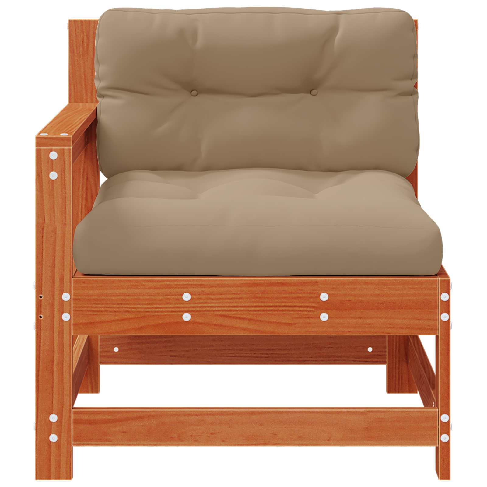 2 Stuk Tuin hoekbank Massief grenenhout Wasbruin image 5