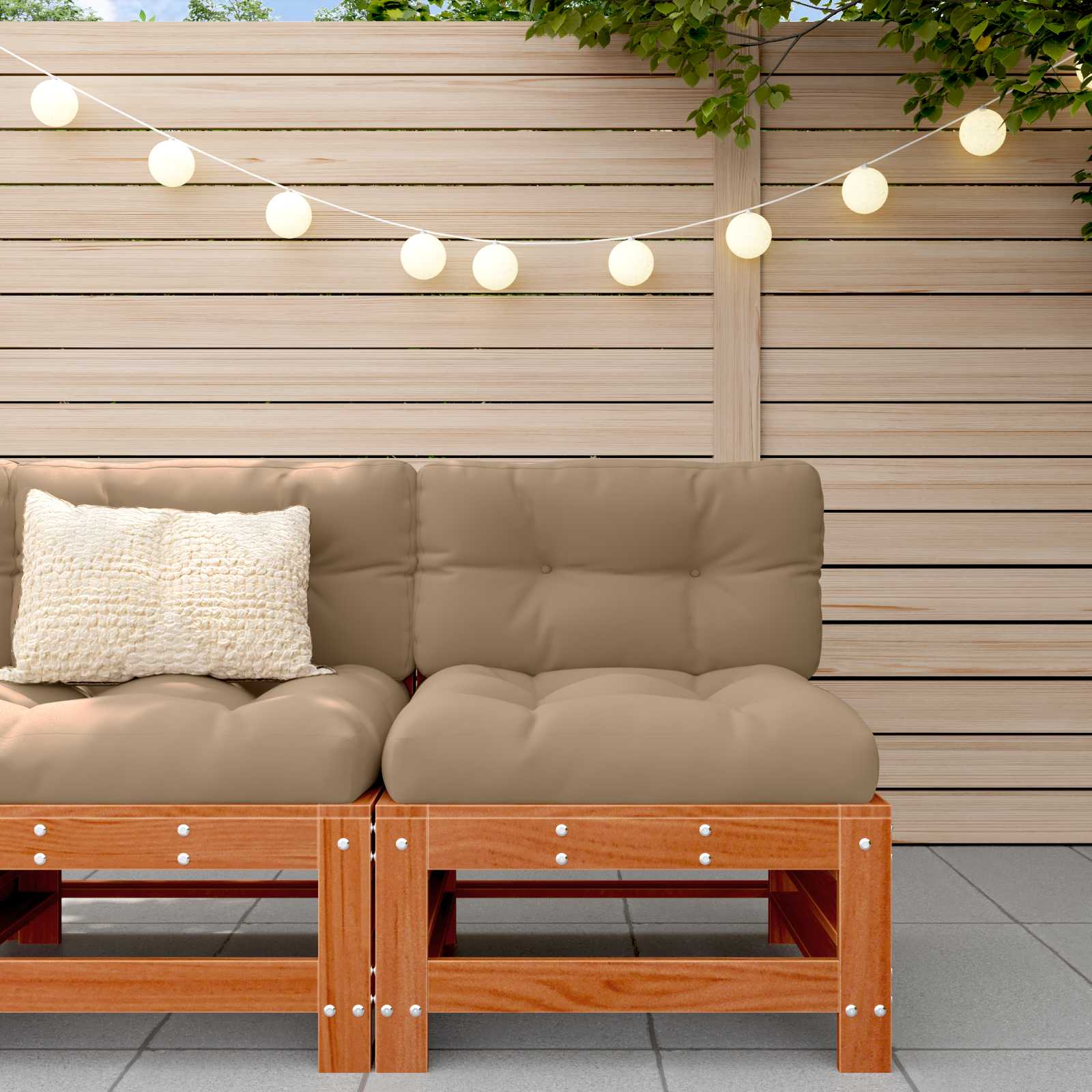 Tuin Midden Sofa Massief grenenhout Wasbruin image 1