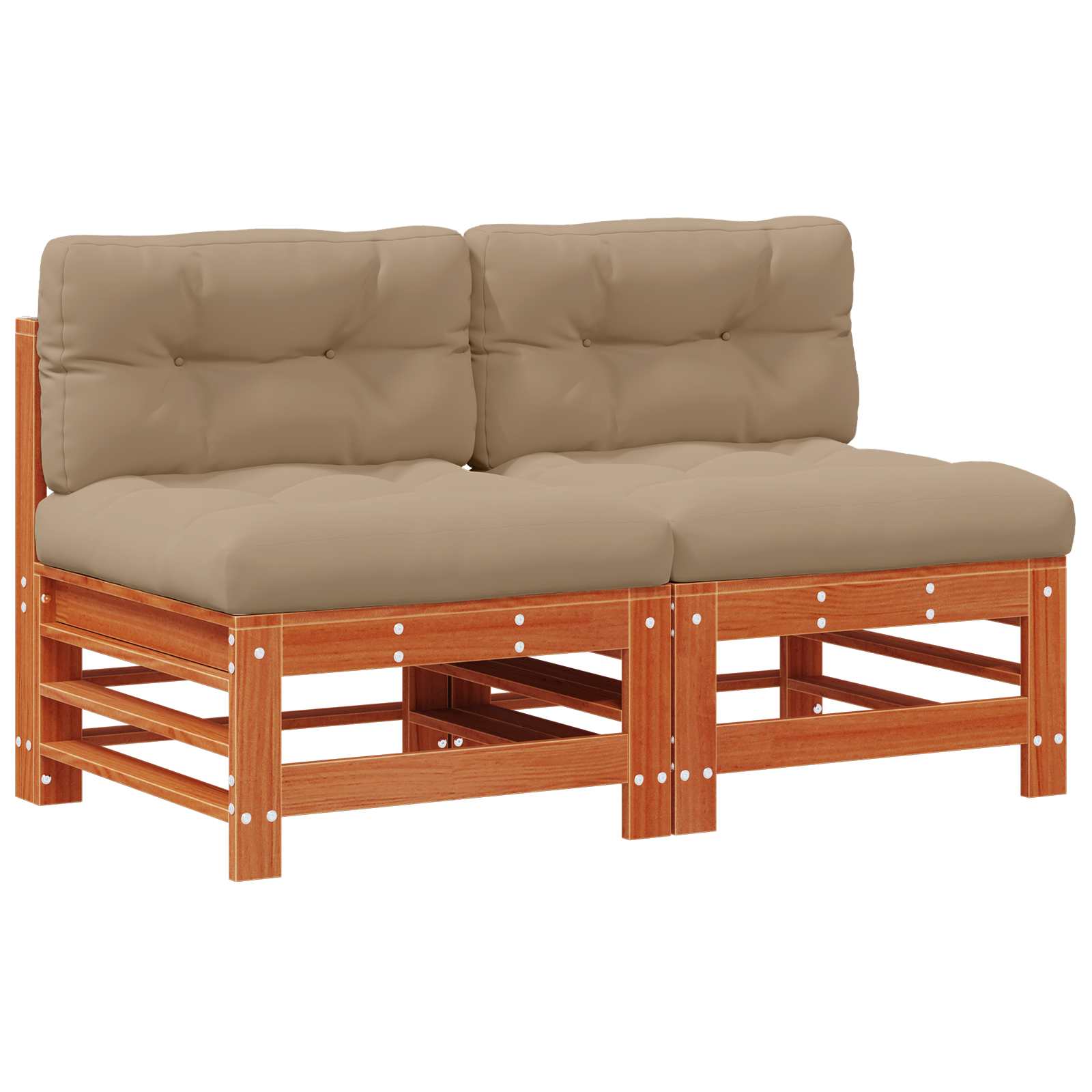 Tuin Midden Sofa Massief grenenhout Wasbruin image 2