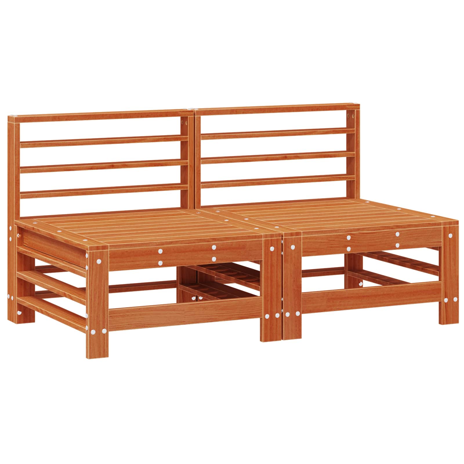 Tuin Midden Sofa Massief grenenhout Wasbruin image 4