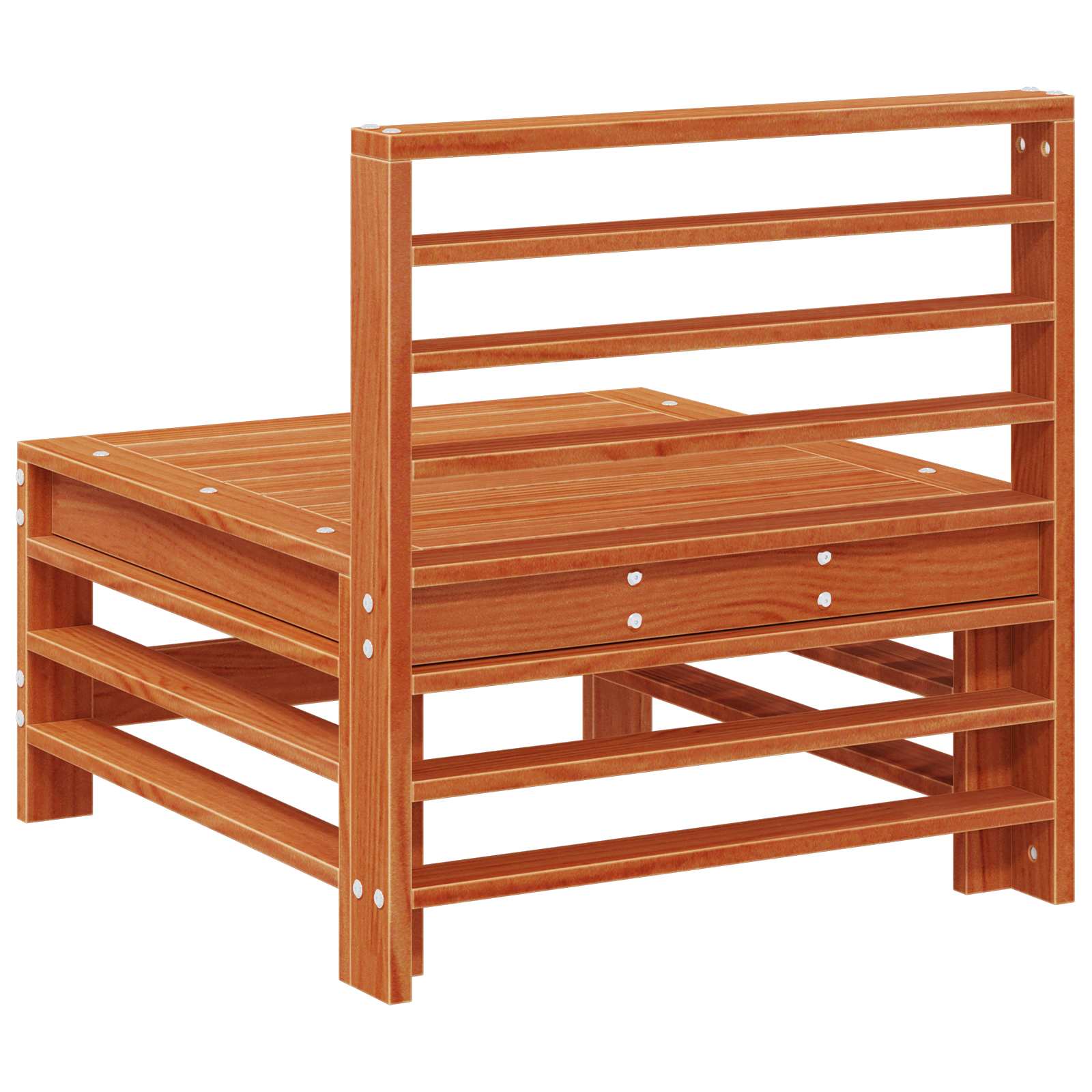 Sectie Sofa Eenheden Massief Vurenhout Waskleur Bruin image 5