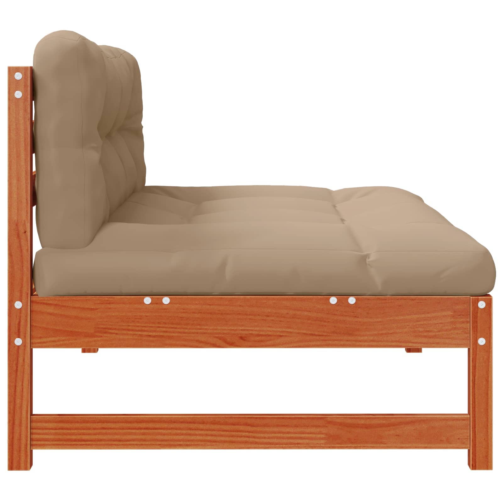 3 Stuk Sectie Sofa Eenheden Massief Vurenhout Waskleur Bruin image 5