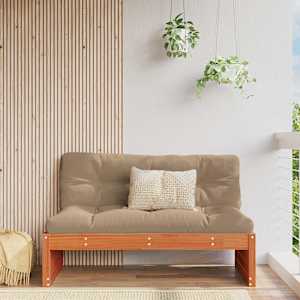 Vrtna srednja sofa Masivno borovo les Voskan Rjava