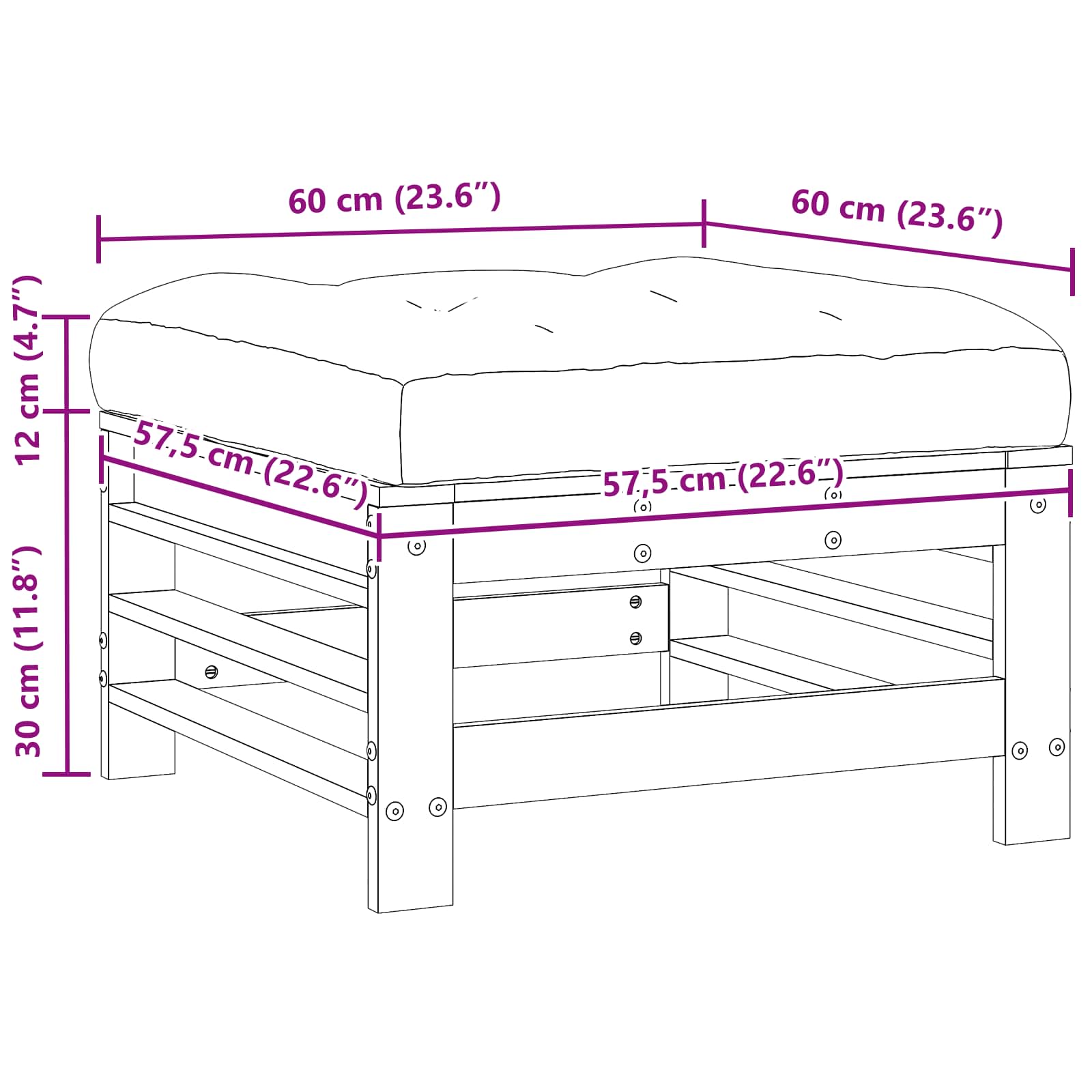 Sectie Sofa Eenheden Massief Vurenhout Waskleur Bruin image 9