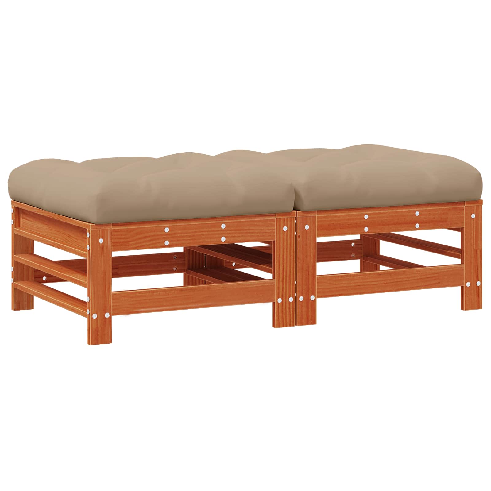 Tuinvoetsteun Massief grenenhout Wasbruin image 3