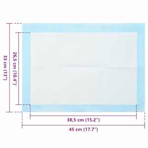Netkaná textilní podložka pro domácí zvířata 50 pcs 45 x 33 cm - obrázek 6