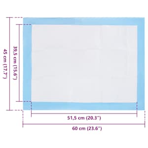 Netkaná textilní podložka pro domácí zvířata 50 pcs 60 x 45 cm - obrázek 6