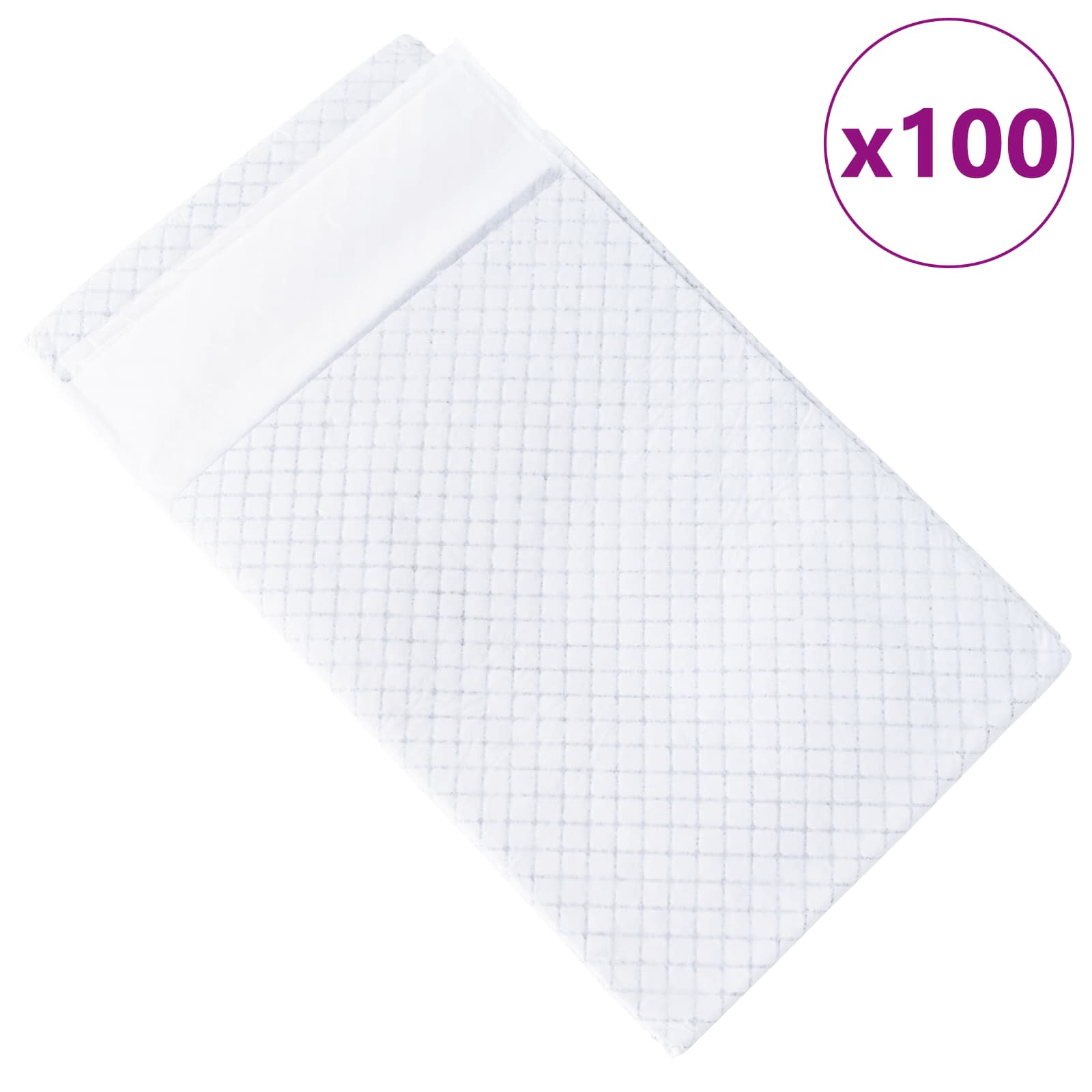 Thumbnail - vidaXL Vliesstoff Haustier Trainingspad 100 pcs 120 x 80 cm Vliesstoff