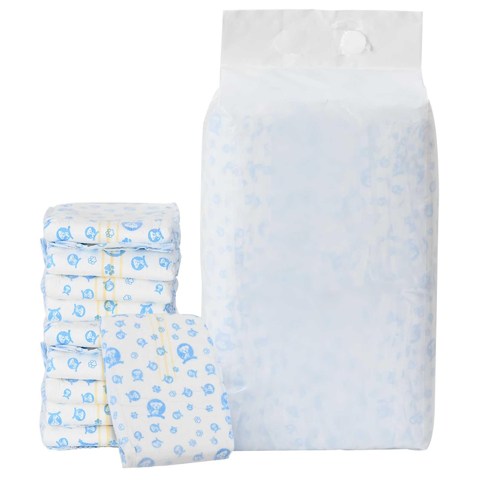 Thumbnail - vidaXL Einweg-Hundewindel für Rüden 30 pcs Weiß S