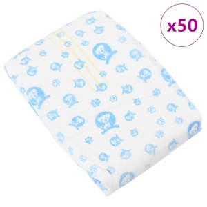 Jednorázová plena pro psy samce 50 pcs Bílý M - obrázek 4
