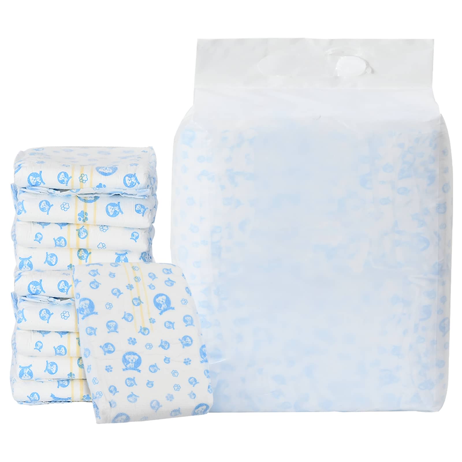 Thumbnail - vidaXL Einweg-Hundewindel für Rüden 50 pcs Weiß L