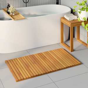 Kopalniška preproga Enobarvno Rjava 100 x 55 cm les