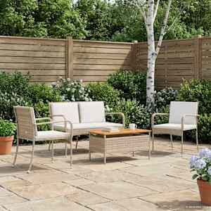 Vrtni set z blazino jeklo