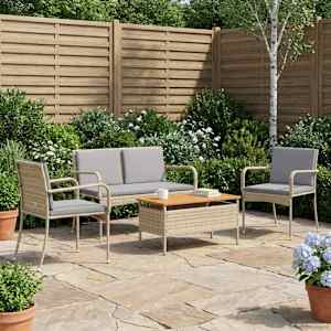 Vrtni set z blazino jeklo