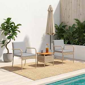 Vrtni set z blazino jeklo