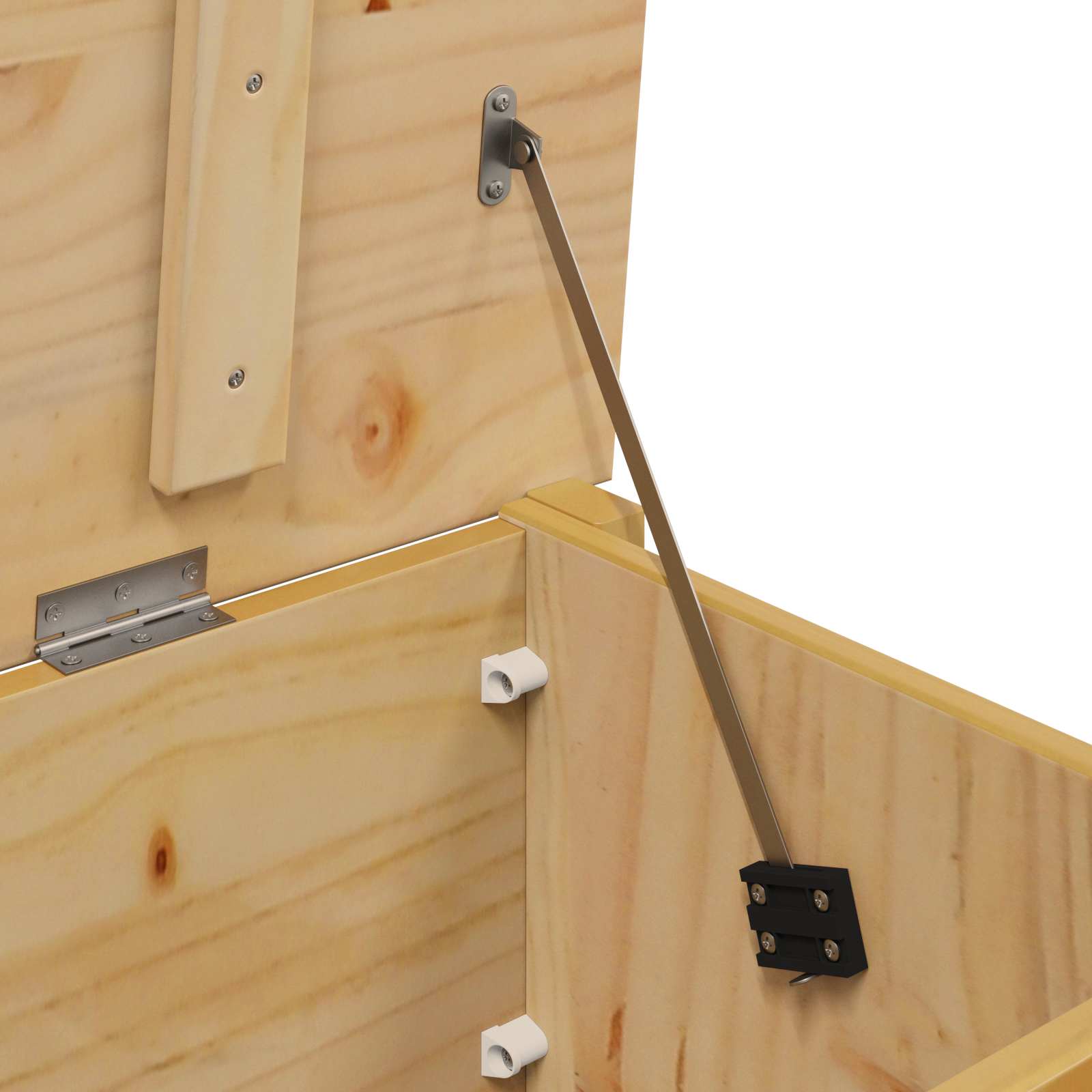 Opbergbox Honingbruin 90 x 40 x 45 cm Massief Vurenhout image 8