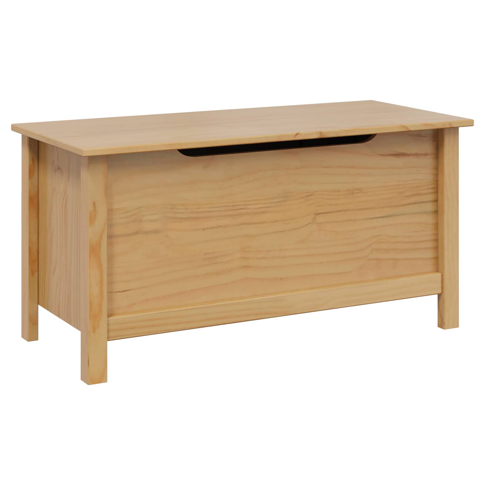 Opbergbox Honingbruin 90 x 40 x 45 cm Massief Vurenhout image 2