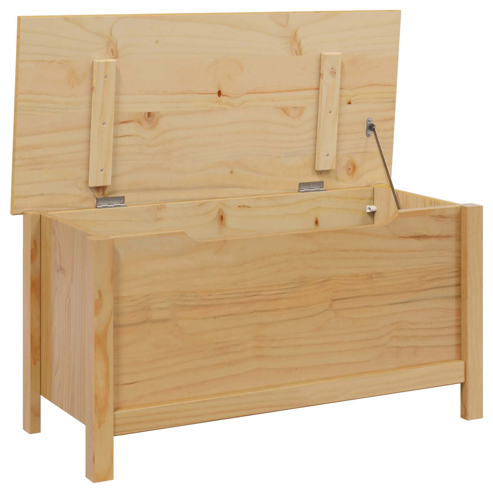 Opbergbox Honingbruin 90 x 40 x 45 cm Massief Vurenhout image 4