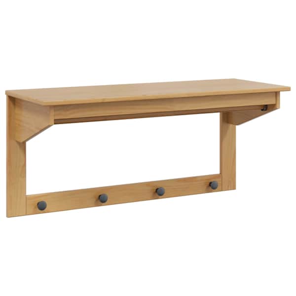 vidaXL Riidepuu HILL Meepruun 90 x 35 x 41.5 cm Tahke m&auml;nd