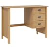vidaXL Sahtlitega Laud HILL Meepruun 100 x 45 x 74 cm Tahke m&auml;nd
