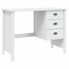vidaXL Sahtlitega Laud HILL Valge 100 x 45 x 74 cm Tahke m&auml;nd