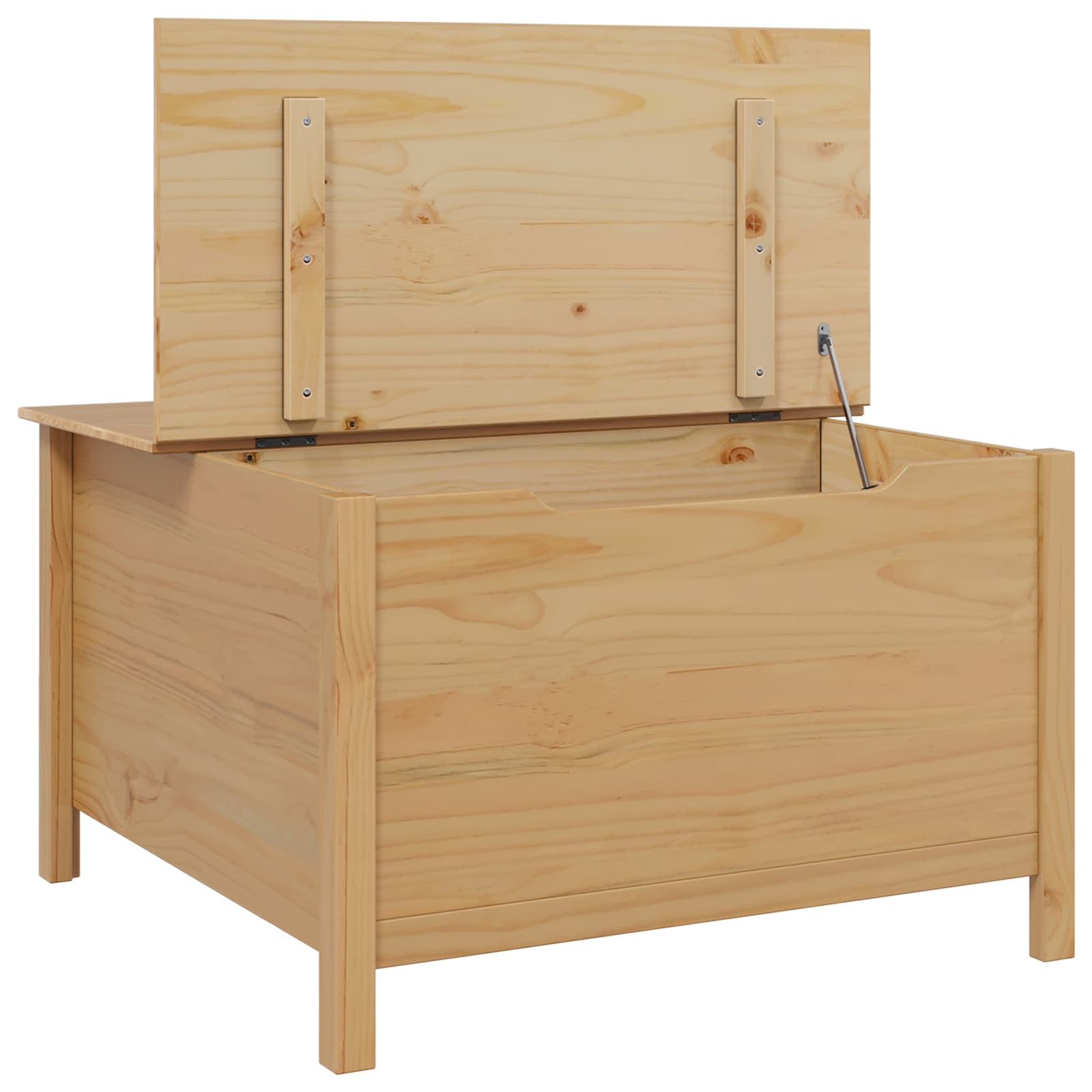 Salontafel Honingbruin 79.5 x 79.5 x 49 cm Massief Vurenhout image 5