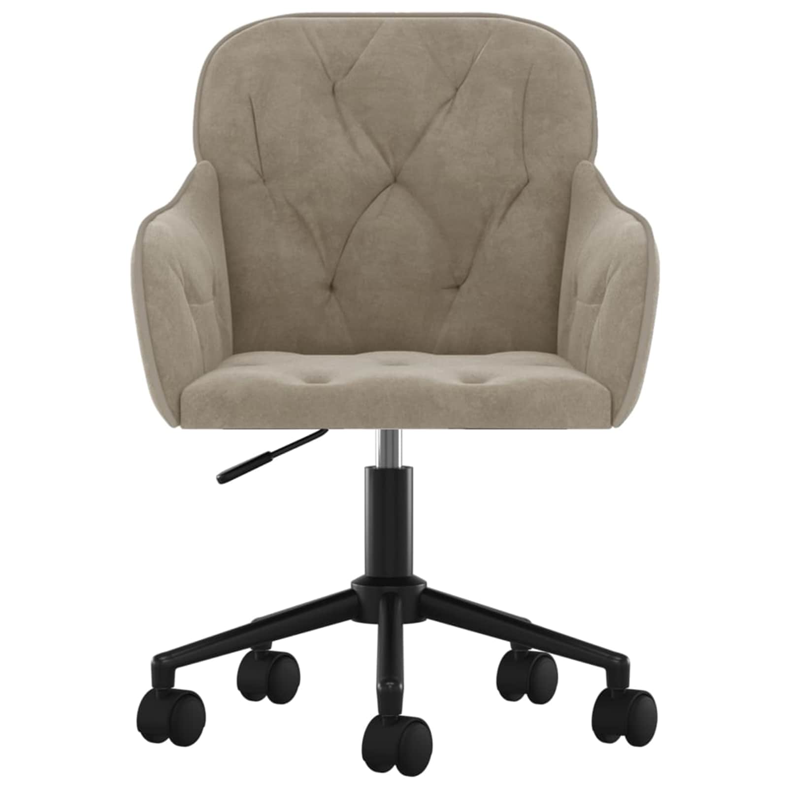 Dining Chair 2 pcs Light Grey 55 x 59.5 x 77 cm Velvet - Image 4