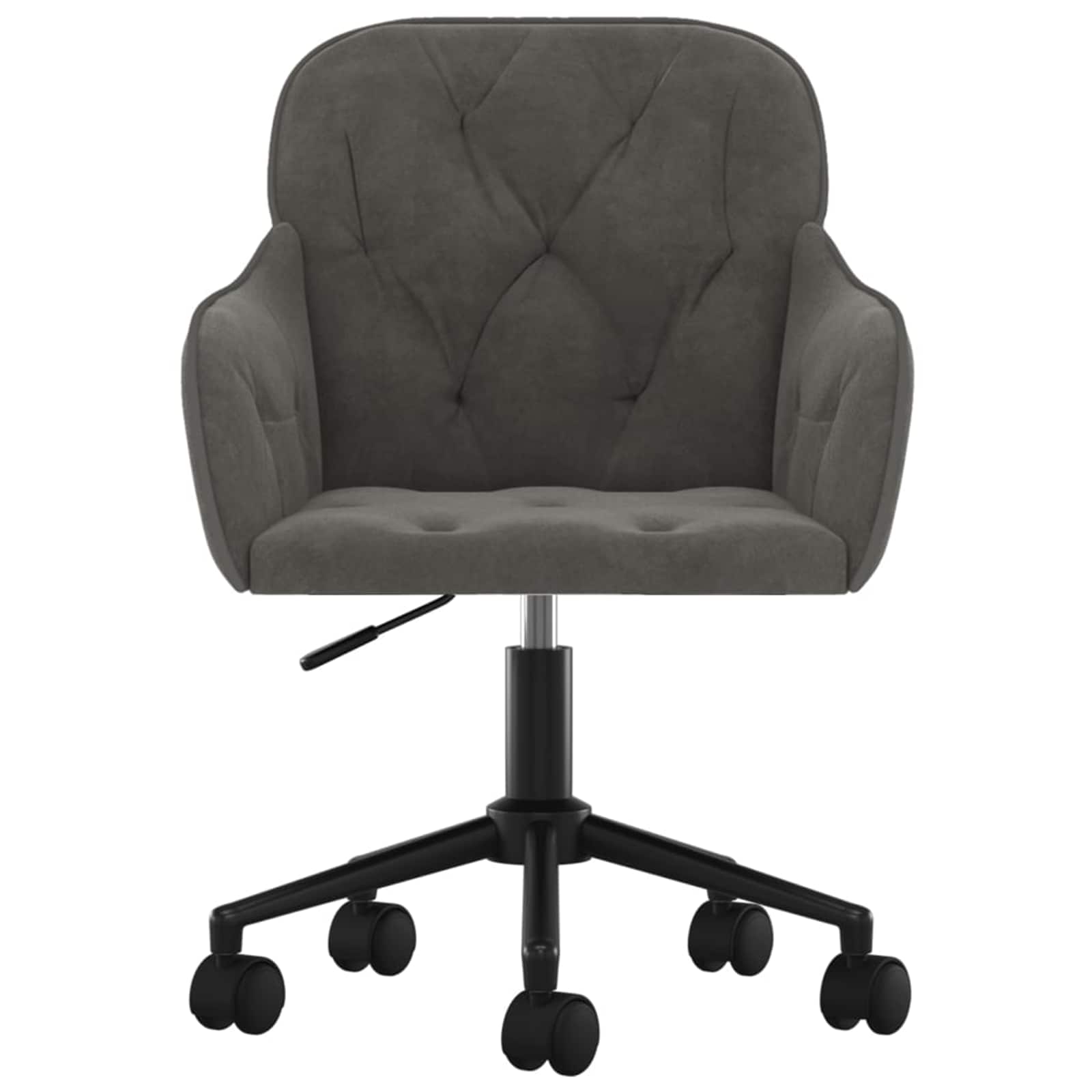Dining Chair 2 pcs Dark Grey 55 x 59.5 x 77 cm Velvet - Image 4