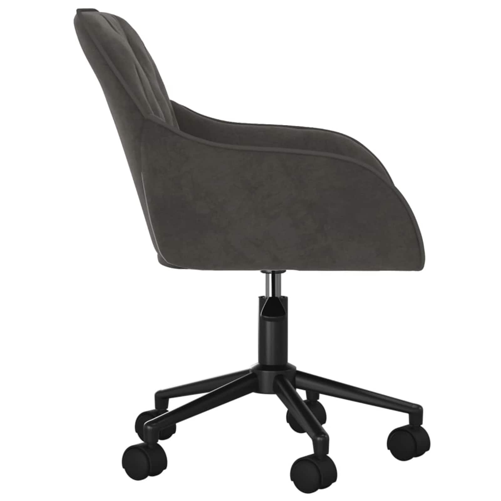 Dining Chair 2 pcs Dark Grey 55 x 59.5 x 77 cm Velvet - Image 5