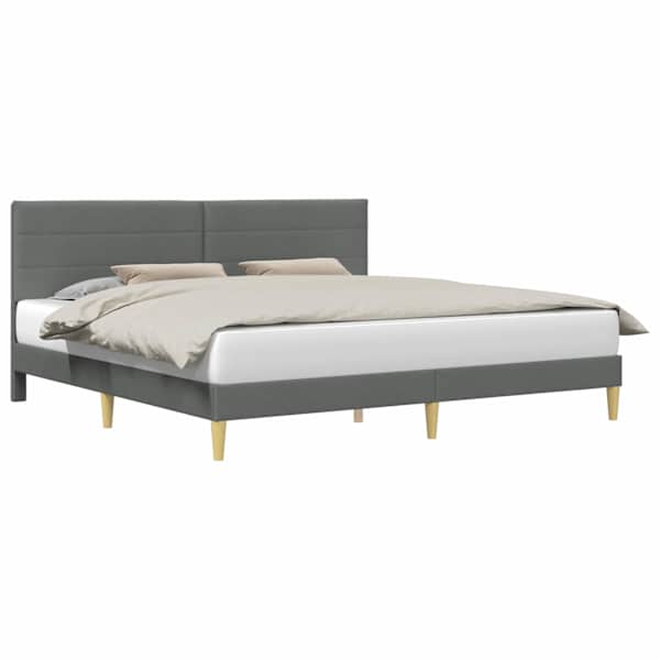 vidaXL Voodi raam peaga Tumehall 180 x 200 cm kangas