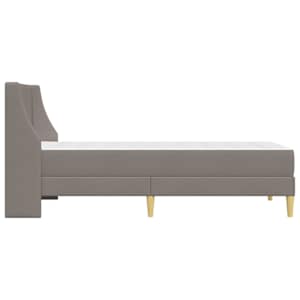 Rám postele s matrací s čelo Taupe 80x 200 cm Polyester - obrázek 7