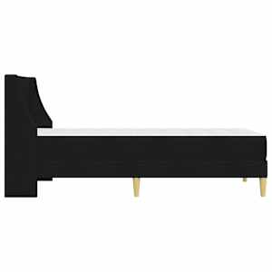 Rám postele s matrací s čelo Černý 90 x 200 cm Polyester - obrázek 7