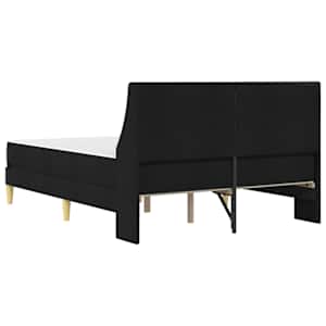 Rám postele s matrací s čelo Černý 120 x 190 cm Polyester - obrázek 8