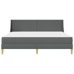 Rám postele s matrací s čelo Tmavě šedá 180 x 200 cm Polyester - obrázek 6