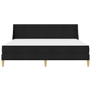 Rám postele s matrací s čelo Černý 180 x 200 cm Polyester - obrázek 6