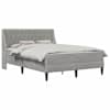 vidaXL Voodiraam madratsiga madratsiga Helehall 160 x 200 cm Samet