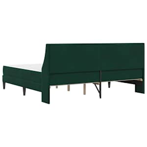 Rám postele s matrací s matrací Tmavě zelená 200 x 200 cm samet - obrázek 8