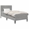 vidaXL Voodiraam madratsiga peaga Helehall 90 x 200 cm Samet