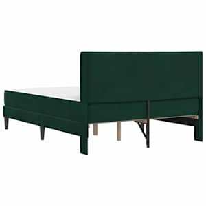 Rám postele s matrací s čelo Tmavě zelená 140 x 190 cm Samet - obrázek 8